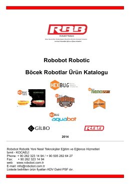 Robobot Robotic Böcek Robotlar Ürün Katalogu
