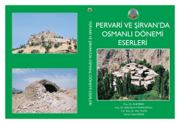 pervari ve Şirvan osmanlı dönemi eserleri