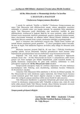 Azerbaycan Milli Bilimler Akademisi İ.Nesimi adına Dilcilik Enstitüsü