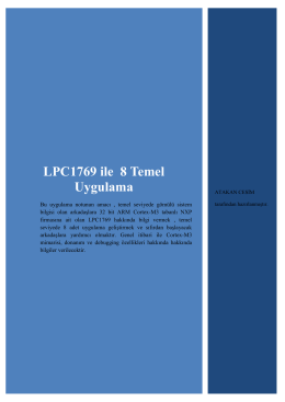 LPC1769 ile 8 Temel Uygulama