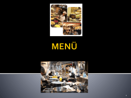Aşçılık Programı II. Öğretim Mutfak Çeşitleri Dersi 4
