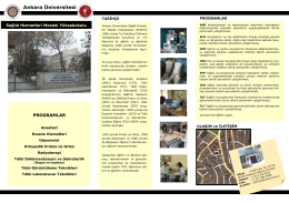 Okul Tanıtım Broşürü-2014 - Sağlık Hizmetleri Meslek Yüksekokulu