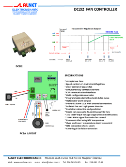 dc2ı2 fan controller - Alnet Elektromekanik