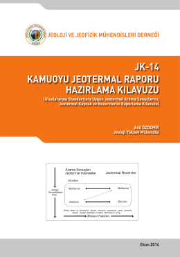 jk-14 kamuoyu jeotermal raporu hazırlama kılavuzu