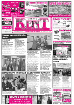 06-12-2014 Tarihli Kent Gazetesi