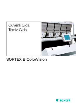 SORTEX B ColorVision Güvenli Gıda Temiz Gıda