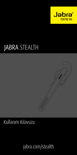 JABRA STEALTH - Jabra.com.tr