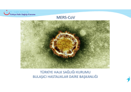 MERS_ CoV (Yeni Coronavirüs) EĞİTİM SUNUMU