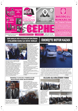 4.11.2014 Tarihli Cephe Gazetesi