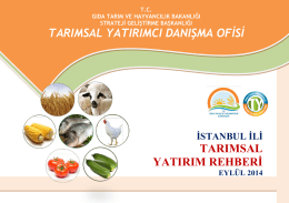 bitkisel üretim - TC Gıda Tarım ve Hayvancılık Bakanlığı