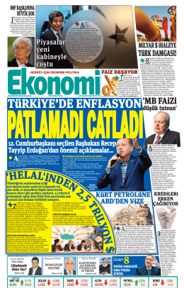 28 AĞUSTOS 2014 - Ekonomi Gazetesi