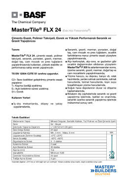 MasterTile® FLX 24 (Eski Adı Fleksmörtel®) Çimento