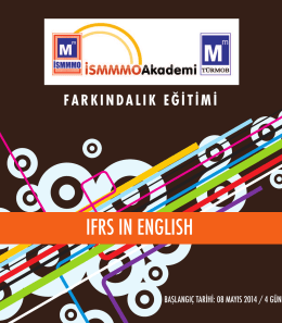 IFRS IN ENGLISH - İSMMMO Akademi