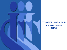 Slayt 1 - Türkiye İş Bankası