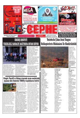 19.06.2014 Tarihli Cephe Gazetesi