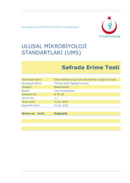 Safrada erime testi - Türkiye Halk Sağlığı Kurumu