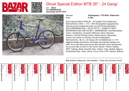 Ghost Special Edition MTB 26" - 24 Gang/ Großer Service