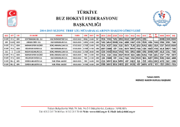 türkiye buz hokeyi federasyonu başkanlığı