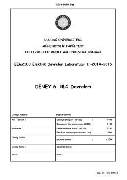 EDL I_Deney_6_2014-15 - Elektrik