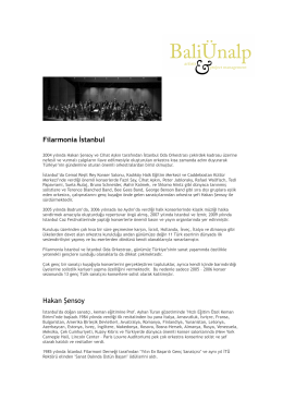 Filarmonia İstanbul biyografi