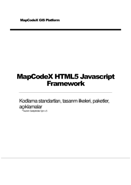 MapCodeX HTML5 Javascr pt Framework