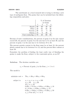 IE333 OR I – QUIZ 1 01/10/2014