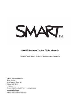 Eğitim Kitapçığı SMART Board İnteraktif Beyaz Tahta için Temel