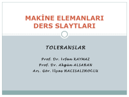 Toleranslar - Mehmet Adem Yıldız