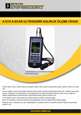 a1210 a-scan ultrasonik kalınlık ölçme cihazı