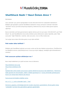 ShellShock Nedir ? Nasıl Önlem Alınır ? | merdincz