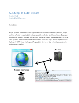 SQLMap ile CSRF Bypass