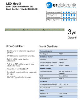 Liner CEM1 500x16mm 24V Sabit Gerilim (18 adet