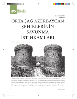 ortaçağ azerbaycan şehirlerinin savunma istihkamları