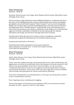 Winter Wonderland 25.12.14 – 31.01.15 Sanatçılar: Murat Durusoy