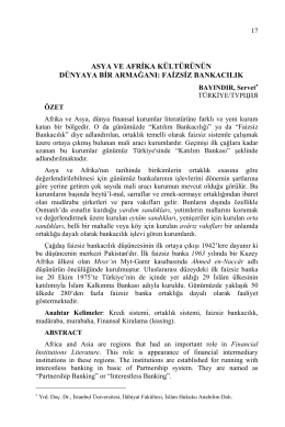 BAYINDIR, Servet-ASYA VE AFRİKA KÜLTÜRÜNÜN