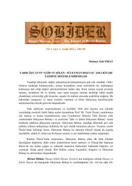 II. Meşrutiyet Dönemi Türk Romanında Millî Kimlik