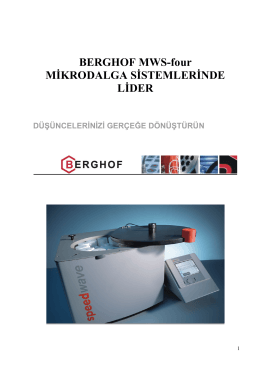berghof mws-3+ mikrodalga yakma sisteminin üstünlükleri