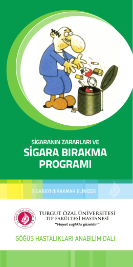 sigara bırakma programı - Turgut Özal Üniversitesi Hastanesi