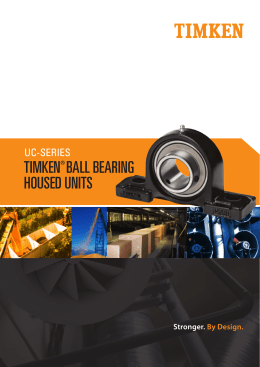 UC Series Ball Bearing Housed Unit Brochure