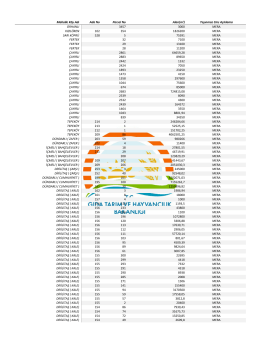 Mahalle Köy Adı Ada No Parsel No Alan(m2) Taşınmaz Cins
