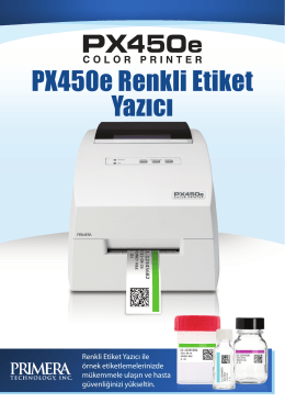 PX450e Color Printer Brochure Türk