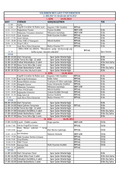 Programı görmek için tıklayınız.