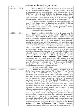 11/02/2014 Belediye Meclisinin 03/02/2014 tarih ve 49 sayılı kararı ile