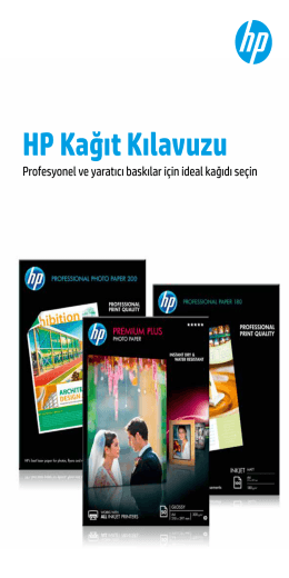 Inkjet Yazıcılar için HP Fotoğraf Kağıdı