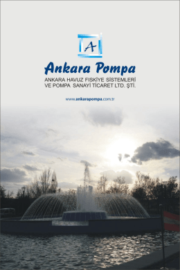 e-katalog - Ankara Havuz Fıskiye Sistemleri ve Pompa Sanayi
