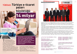 TÜBİSAD: Türkiye e-ticaret pazarı büyüklüğü 14 milyar