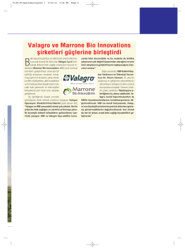Valagro ve Marrone Bio Innovations