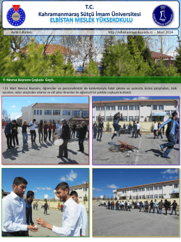 Slayt 1 - Kahramanmaraş Sütçü İmam Üniversitesi