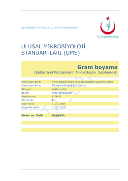 Gram boyama - Türkiye Halk Sağlığı Kurumu