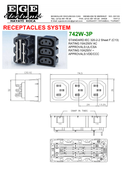 RECEPTACLES SYSTEM 742W-3P